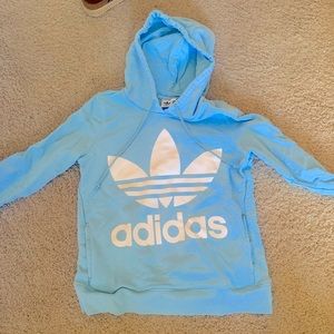 Light blue adidas hoodie